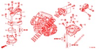 MOTOR BEVESTIGINGEN (DIESEL) (AT) voor Honda ACCORD DIESEL 2.2 COMFORT 4 deuren 5-traps automatische versnellingsbak 2012