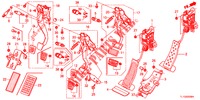 PEDAAL (LH) voor Honda ACCORD DIESEL 2.2 COMFORT 4 deuren 5-traps automatische versnellingsbak 2012