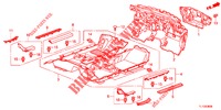 VLOERMAT/ISOLATOR  voor Honda ACCORD DIESEL 2.2 COMFORT 4 deuren 5-traps automatische versnellingsbak 2012