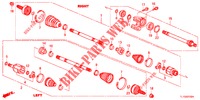 VOOR AANDRIJFAS/HALVE AS (DIESEL) voor Honda ACCORD DIESEL 2.2 COMFORT 4 deuren 5-traps automatische versnellingsbak 2012