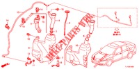 VOOR RUITEWISSER (2DE)  voor Honda ACCORD DIESEL 2.2 COMFORT 4 deuren 5-traps automatische versnellingsbak 2012
