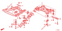 VOOR SUB FRAME/ACHTER BALK (DIESEL) voor Honda ACCORD DIESEL 2.2 COMFORT 4 deuren 5-traps automatische versnellingsbak 2012
