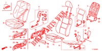VOOR ZITTING/VEILIGHEIDSRIEMEN (D.) (LH) voor Honda ACCORD DIESEL 2.2 COMFORT 4 deuren 5-traps automatische versnellingsbak 2012