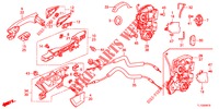 ACHTER PORTIER SLOTEN/BUITEN HENDEL  voor Honda ACCORD DIESEL 2.2 ELEGANCE 4 deuren 6-versnellings handgeschakelde versnellingsbak 2012