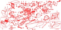 CONSOLE (LH) voor Honda ACCORD DIESEL 2.2 ELEGANCE 4 deuren 6-versnellings handgeschakelde versnellingsbak 2012