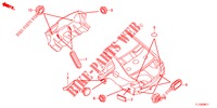 DOORVOERTULLE (ARRIERE) voor Honda ACCORD DIESEL 2.2 ELEGANCE 4 deuren 6-versnellings handgeschakelde versnellingsbak 2012