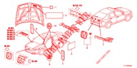 EMBLEMEN/WAARSCHUWINGSLABELS  voor Honda ACCORD DIESEL 2.2 ELEGANCE 4 deuren 6-versnellings handgeschakelde versnellingsbak 2012