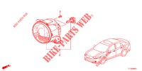 MISTLAMP  voor Honda ACCORD DIESEL 2.2 ELEGANCE 4 deuren 6-versnellings handgeschakelde versnellingsbak 2012