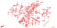 TURBOLADER SYSTEEM (DIESEL) voor Honda ACCORD DIESEL 2.2 ELEGANCE 4 deuren 6-versnellings handgeschakelde versnellingsbak 2012