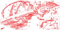 VLOER/BINNEN PANELEN  voor Honda ACCORD DIESEL 2.2 ELEGANCE 4 deuren 6-versnellings handgeschakelde versnellingsbak 2012