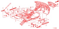 VLOERMAT/ISOLATOR  voor Honda ACCORD DIESEL 2.2 ELEGANCE 4 deuren 6-versnellings handgeschakelde versnellingsbak 2012