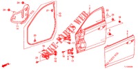 VOOR PORTIER PANELEN(2DE)  voor Honda ACCORD DIESEL 2.2 ELEGANCE 4 deuren 6-versnellings handgeschakelde versnellingsbak 2012