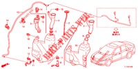 VOOR RUITEWISSER (2DE)  voor Honda ACCORD DIESEL 2.2 ELEGANCE 4 deuren 6-versnellings handgeschakelde versnellingsbak 2012