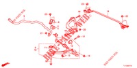 VOOR STABILISATOR/VOOR ONDER ARM  voor Honda ACCORD DIESEL 2.2 ELEGANCE 4 deuren 6-versnellings handgeschakelde versnellingsbak 2012