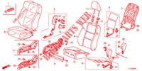 VOOR ZITTING/VEILIGHEIDSRIEMEN (D.) (LH) voor Honda ACCORD DIESEL 2.2 ELEGANCE 4 deuren 6-versnellings handgeschakelde versnellingsbak 2012
