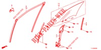 VOORPORTIER GLAS/PORTIER REGULATOR  voor Honda ACCORD DIESEL 2.2 ELEGANCE 4 deuren 6-versnellings handgeschakelde versnellingsbak 2012
