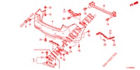 ACHTER BUMPER  voor Honda ACCORD DIESEL 2.2 ELEGANCE PACK 4 deuren 6-versnellings handgeschakelde versnellingsbak 2012