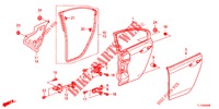 ACHTER PORTIER PANELEN(4DE)  voor Honda ACCORD DIESEL 2.2 ELEGANCE PACK 4 deuren 6-versnellings handgeschakelde versnellingsbak 2012
