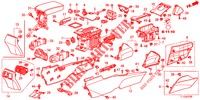 CONSOLE (LH) voor Honda ACCORD DIESEL 2.2 ELEGANCE PACK 4 deuren 6-versnellings handgeschakelde versnellingsbak 2012