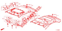 DAK VOERING  voor Honda ACCORD DIESEL 2.2 ELEGANCE PACK 4 deuren 6-versnellings handgeschakelde versnellingsbak 2012