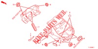 DOORVOERTULLE (ARRIERE) voor Honda ACCORD DIESEL 2.2 ELEGANCE PACK 4 deuren 6-versnellings handgeschakelde versnellingsbak 2012