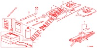GEREEDSCHAP/KRIK  voor Honda ACCORD DIESEL 2.2 ELEGANCE PACK 4 deuren 6-versnellings handgeschakelde versnellingsbak 2012