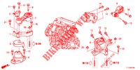 MOTOR BEVESTIGINGEN (DIESEL) (MT) voor Honda ACCORD DIESEL 2.2 ELEGANCE PACK 4 deuren 6-versnellings handgeschakelde versnellingsbak 2012