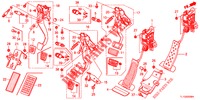 PEDAAL (LH) voor Honda ACCORD DIESEL 2.2 ELEGANCE PACK 4 deuren 6-versnellings handgeschakelde versnellingsbak 2012