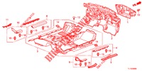 VLOERMAT/ISOLATOR  voor Honda ACCORD DIESEL 2.2 ELEGANCE PACK 4 deuren 6-versnellings handgeschakelde versnellingsbak 2012