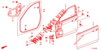VOOR PORTIER PANELEN(2DE)  voor Honda ACCORD DIESEL 2.2 ELEGANCE PACK 4 deuren 6-versnellings handgeschakelde versnellingsbak 2012