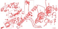 VOOR PORTIER SLOTEN/BUITEN HENDEL  voor Honda ACCORD DIESEL 2.2 ELEGANCE PACK 4 deuren 6-versnellings handgeschakelde versnellingsbak 2012