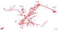 VOOR STABILISATOR/VOOR ONDER ARM  voor Honda ACCORD DIESEL 2.2 ELEGANCE PACK 4 deuren 6-versnellings handgeschakelde versnellingsbak 2012