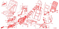 VOOR ZITTING/VEILIGHEIDSRIEMEN (D.) (LH) voor Honda ACCORD DIESEL 2.2 ELEGANCE PACK 4 deuren 6-versnellings handgeschakelde versnellingsbak 2012