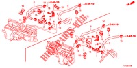 WATERSLANG/VERWARMING KANAAL (DIESEL) voor Honda ACCORD DIESEL 2.2 ELEGANCE PACK 4 deuren 6-versnellings handgeschakelde versnellingsbak 2012