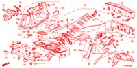 ACHTER HOUDER/ZIJDE VOERING (4DE)  voor Honda ACCORD DIESEL 2.2 ELEGANCE PACK 4 deuren 5-traps automatische versnellingsbak 2012