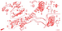 ACHTER PORTIER SLOTEN/BUITEN HENDEL  voor Honda ACCORD DIESEL 2.2 ELEGANCE PACK 4 deuren 5-traps automatische versnellingsbak 2012