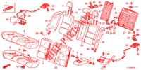 ACHTER ZITTING/VEILIGHEIDSGORDEL(2DE)  voor Honda ACCORD DIESEL 2.2 ELEGANCE PACK 4 deuren 5-traps automatische versnellingsbak 2012