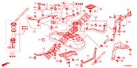 BRANDSTOF TANK (DIESEL) voor Honda ACCORD DIESEL 2.2 ELEGANCE PACK 4 deuren 5-traps automatische versnellingsbak 2012