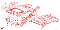 DAK VOERING  voor Honda ACCORD DIESEL 2.2 ELEGANCE PACK 4 deuren 5-traps automatische versnellingsbak 2012