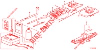 GEREEDSCHAP/KRIK  voor Honda ACCORD DIESEL 2.2 ELEGANCE PACK 4 deuren 5-traps automatische versnellingsbak 2012