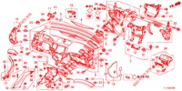 INSTRUMENTEN PANEEL BOVEN (LH) voor Honda ACCORD DIESEL 2.2 ELEGANCE PACK 4 deuren 5-traps automatische versnellingsbak 2012