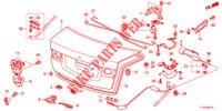 KOFFERBAK KLEP(4DE)  voor Honda ACCORD DIESEL 2.2 ELEGANCE PACK 4 deuren 5-traps automatische versnellingsbak 2012