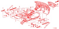 VLOERMAT/ISOLATOR  voor Honda ACCORD DIESEL 2.2 ELEGANCE PACK 4 deuren 5-traps automatische versnellingsbak 2012
