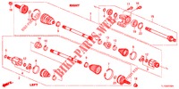 VOOR AANDRIJFAS/HALVE AS (DIESEL) voor Honda ACCORD DIESEL 2.2 ELEGANCE PACK 4 deuren 5-traps automatische versnellingsbak 2012