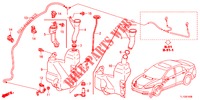 VOOR RUITEWISSER (2DE)  voor Honda ACCORD DIESEL 2.2 ELEGANCE PACK 4 deuren 5-traps automatische versnellingsbak 2012
