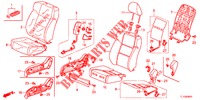 VOOR ZITTING/VEILIGHEIDSRIEMEN (D.) (LH) voor Honda ACCORD DIESEL 2.2 ELEGANCE PACK 4 deuren 5-traps automatische versnellingsbak 2012