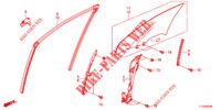 VOORPORTIER GLAS/PORTIER REGULATOR  voor Honda ACCORD DIESEL 2.2 ELEGANCE PACK 4 deuren 5-traps automatische versnellingsbak 2012