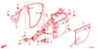 ACHTER PORTIER PANELEN(4DE)  voor Honda ACCORD DIESEL 2.2 EXECUTIVE 4 deuren 6-versnellings handgeschakelde versnellingsbak 2012