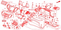 INSTRUMENTEN AFWERKING (COTE DE PASSAGER) (LH) voor Honda ACCORD DIESEL 2.2 EXECUTIVE 4 deuren 6-versnellings handgeschakelde versnellingsbak 2012