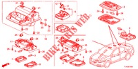 INTERIEUR VERLICHTING (1) voor Honda ACCORD DIESEL 2.2 EXECUTIVE 4 deuren 6-versnellings handgeschakelde versnellingsbak 2012